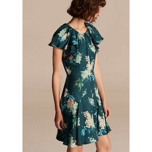 Rebecca Taylor Hydrangea Silk Dress